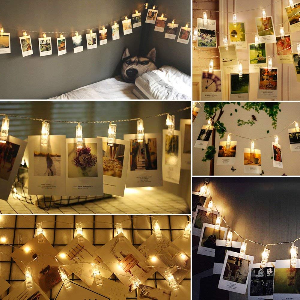 Photo Clips String Light For Home Decoration 16 Clip Hanging Photos & Cards  at Rs 110/piece, Clip Light in Surat