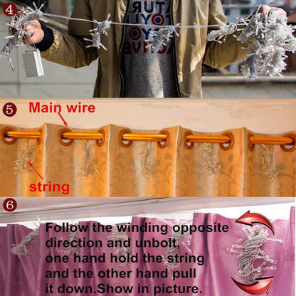 Curtain String Light (White, 9 Foot)