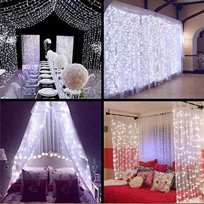 Curtain String Light (White, 9 Foot)