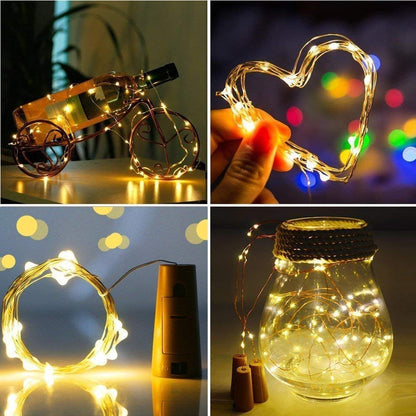 Bottle Cork String Light (Warm White, 2 Meters)