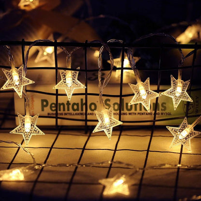 Star Crystal String Light (Warm White, 4 Meters)