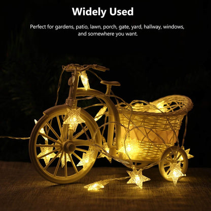 Star Crystal String Light (Warm White, 4 Meters)