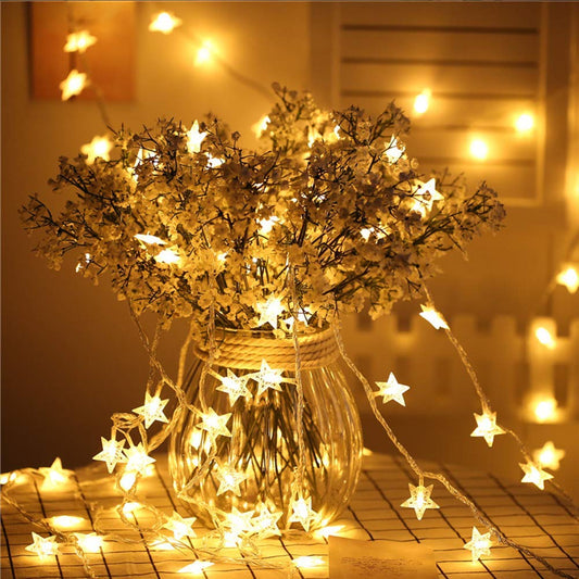 Star Crystal String Light (Warm White, 4 Meters)