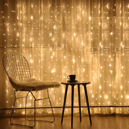 Curtain String Light (White, 9 Foot)