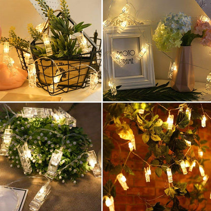 Photo Clip String Light 16 Clips (Warm White, 2 Meters)