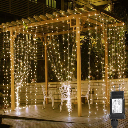 Curtain String Light (White, 9 Foot)