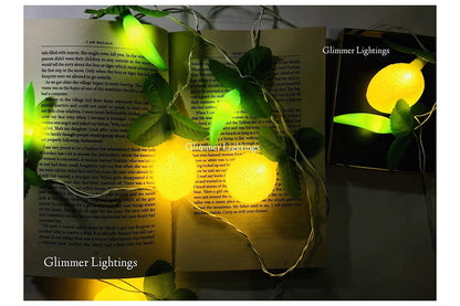 Nimbu Mirchi Fruit Quirky String Light (Green, 4 Meters)