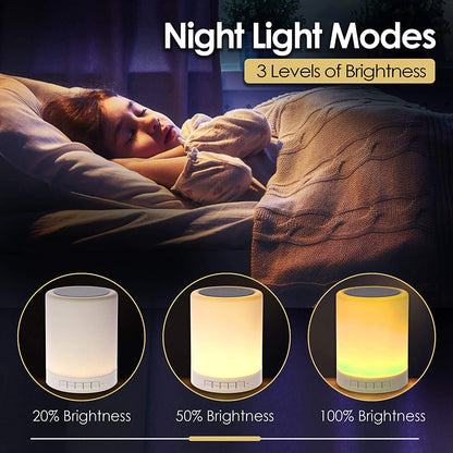 Bluetooth Speaker Lamp Light USB Rechargeable (Multicolour, 10 CM)