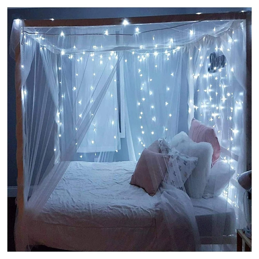 Glimmer Lightings home decoration bedroom 15 meter LED ladi string lights for Diwali Christmas Party balcony and weddings