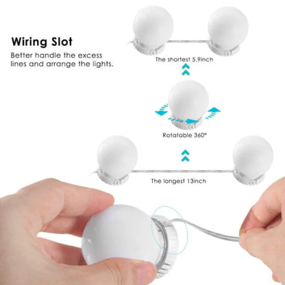 Vanity Mirror Ball Bulb Lights