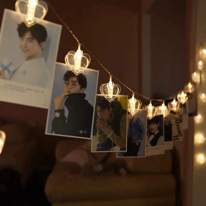Heart Photo Clip String Light