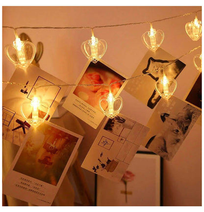 Heart Photo Clip String Light
