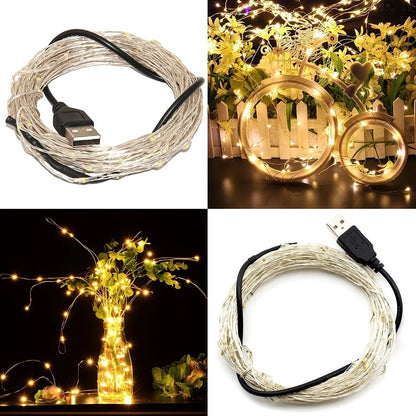 USB String Light (Warm White, 10 Meters)