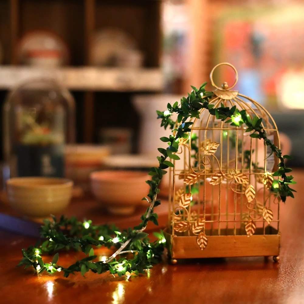 Glimmer Lightings home decoration leaf bedroom LED string lights for Diwali Christmas Party balcony and weddings