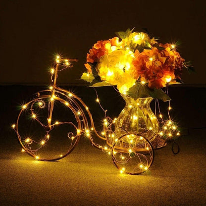 Fairy Thin String Light Battery Powered (Warm White, 3 Meters)
