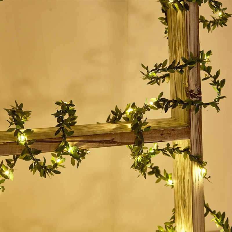 Glimmer Lightings home decoration leaf bedroom LED string lights for Diwali Christmas Party balcony and weddings