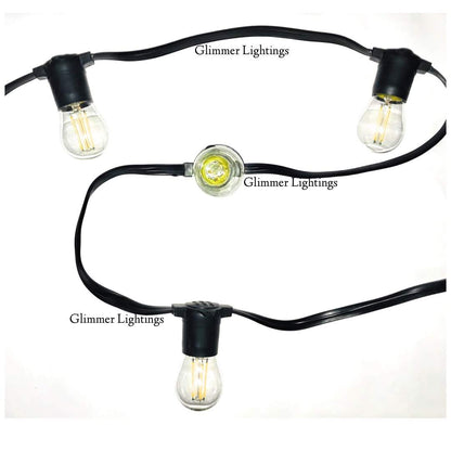 Outdoor Big Bulb String Light  With Bulbs (Warm White)