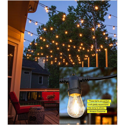 Outdoor Big Bulb String Light  With Bulbs (Warm White)