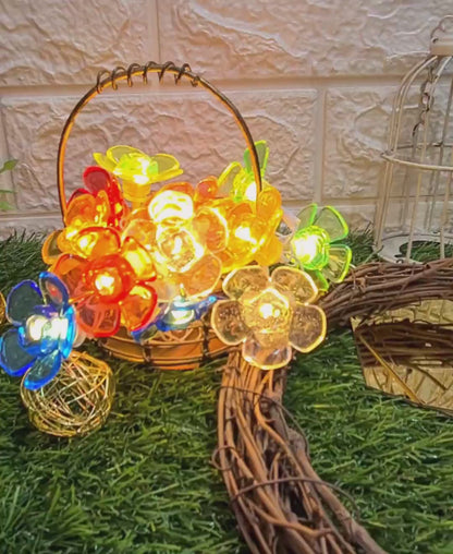 Crystal Flower String Light - 4 Meter