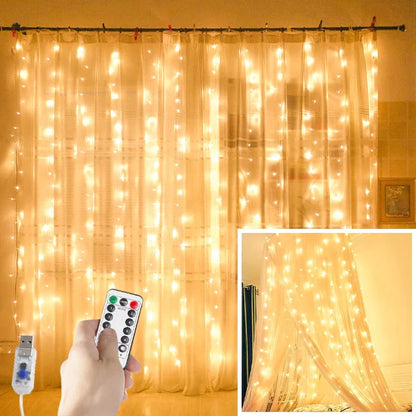 Fairy String Light Curtain