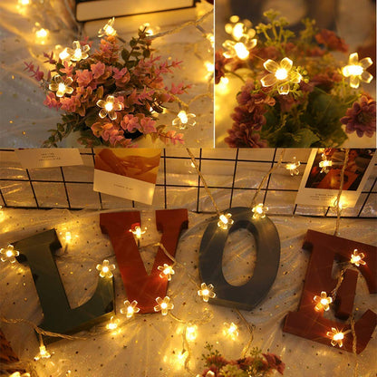 Crystal Flower String Light (Warm White, 4 Meters)