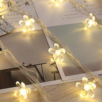Crystal Flower String Light (Warm White, 4 Meters)