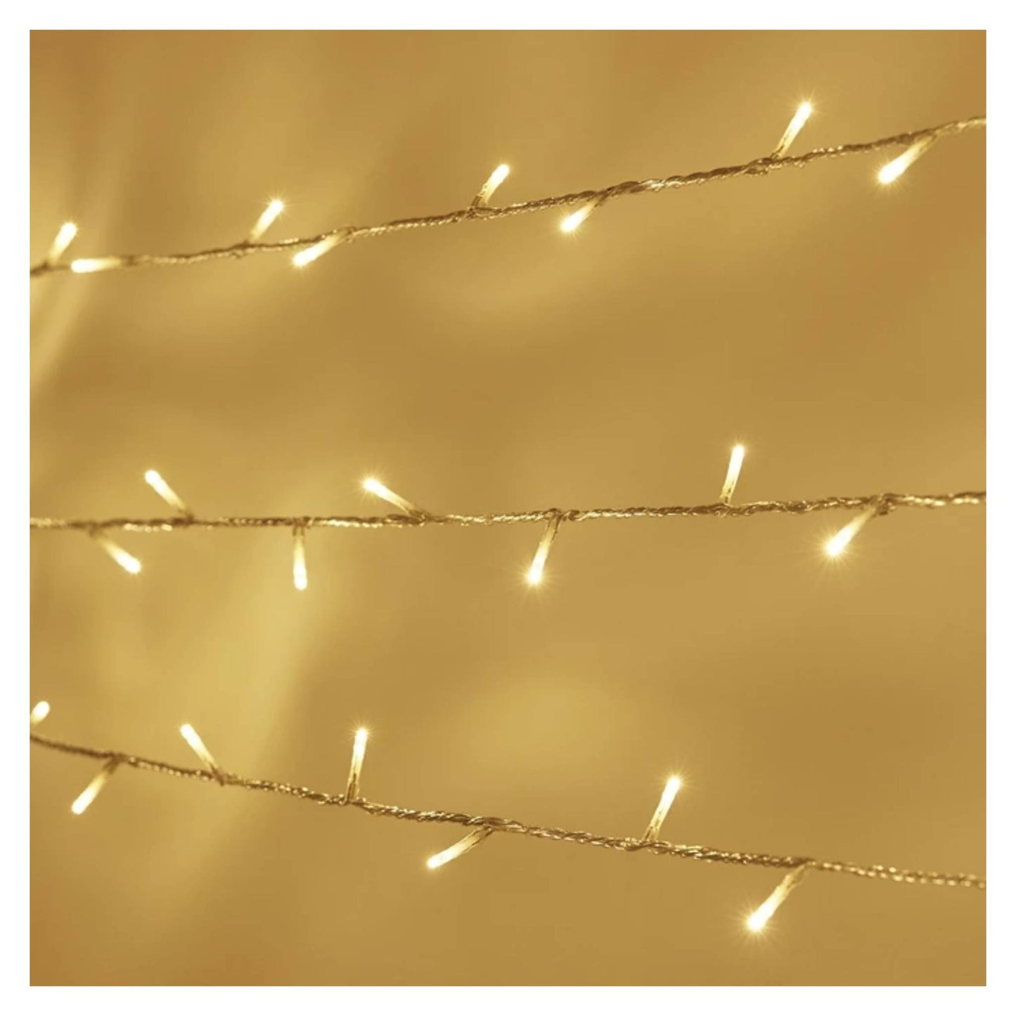 Rice Ladi String Light with Free Jointer Pack of 10 (Warm White, 8 Meter)